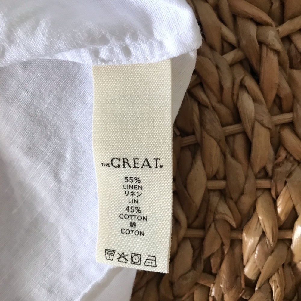 The Great. The Tulip Linen & Cotton Top - Picture 6 of 8